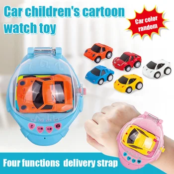 

Mini Pull Back Car Toy Wrist Watch Shape Music Educational Gift for Children Kids S7JN