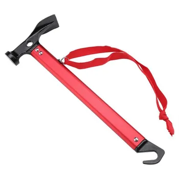 

Camping Hammer Multifunction Aluminum Steel Axe Tent Nail Puller Shovel Outdoor Tent Peg Climbing Tool