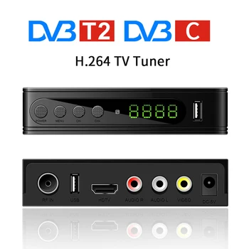 

DVB T2 TV Tuner Vga TV Box DVB-T2 for Digital TV Receptor Wifi Receiver DVBT2 DVB-C Set-top Box FTA H.264 AC3 1080P HD TDT Tuner