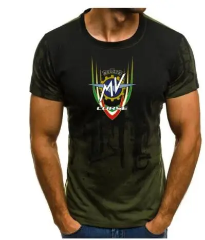 MV Agusta Corse Print t-Shirt мужские футболки мужские летние топы с принтом брызг-чернил мужские повседневные футболки с круглым вырезом и коротким рукавом F - Цвет: 10