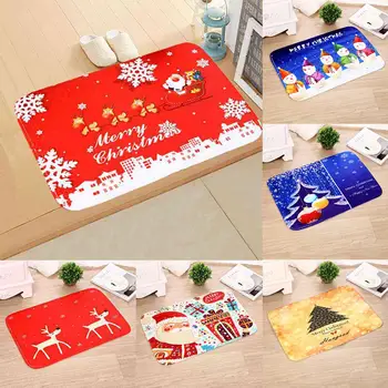 

Merry Christmas Mat Floor Outdoor Carpet Christmas Decor for Home 2020 Xmas Noel Ornaments Christmas Gift Happy New Year 2021