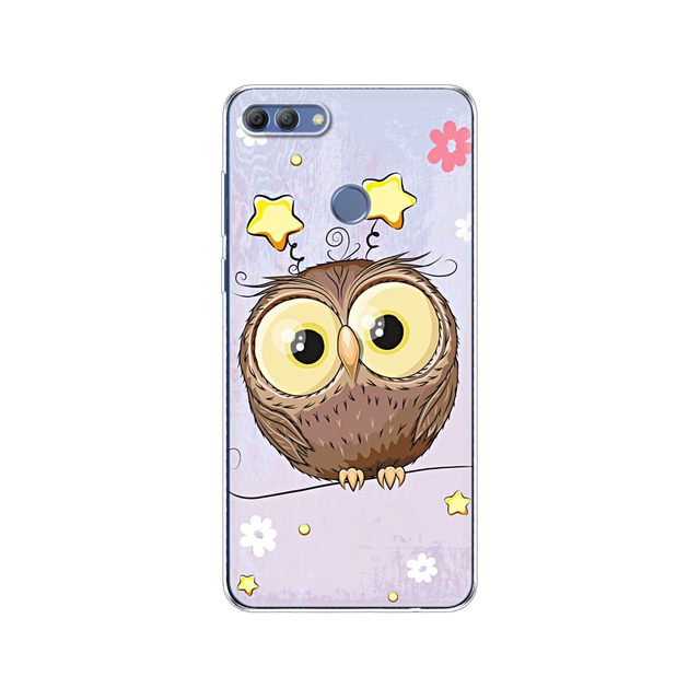 Huawei P Smart 2018  phone case protective 7S soft tpu silicone back cover 360 full protection printed transparent coating