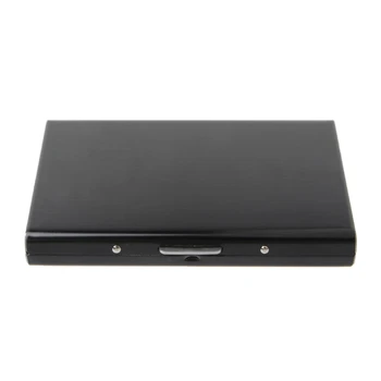 

Black Stainless Steel Keeper Business Name Credit ID Card Pocket Case Box Holder