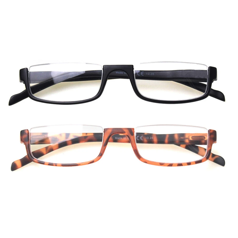 Leesbril Veerscharnier Fashion Half Frame Vrouw Mannen Reader Brillen