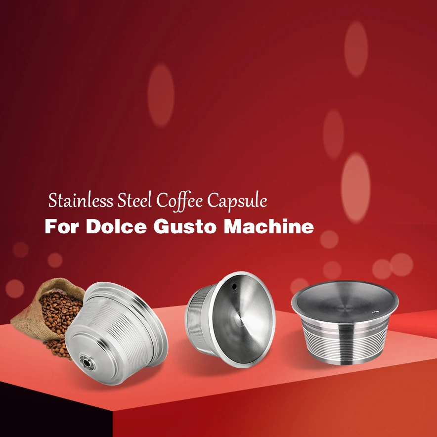 Многоразовые капсулы для кофе Dolce Gusto из нержавеющей стали|Фильтры кофе| |