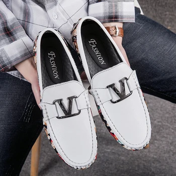 

Hot Sale Loafers Men Shoes Slip On Casual Sneakers for Man Large Sizes Men Walking Driver Shoes Men Luxury Brand Flats Shoes