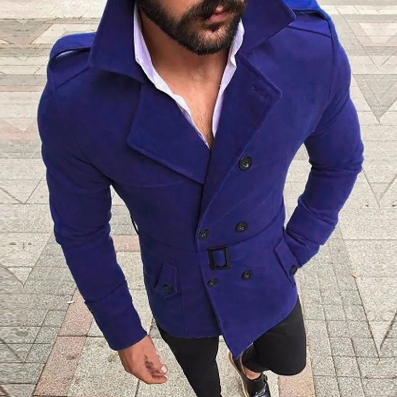 Осенняя мужская приталенная куртка Chaqueta Hombre, однотонная уличная мужская верхняя одежда, пальто с длинным рукавом, куртка Veste Homme
