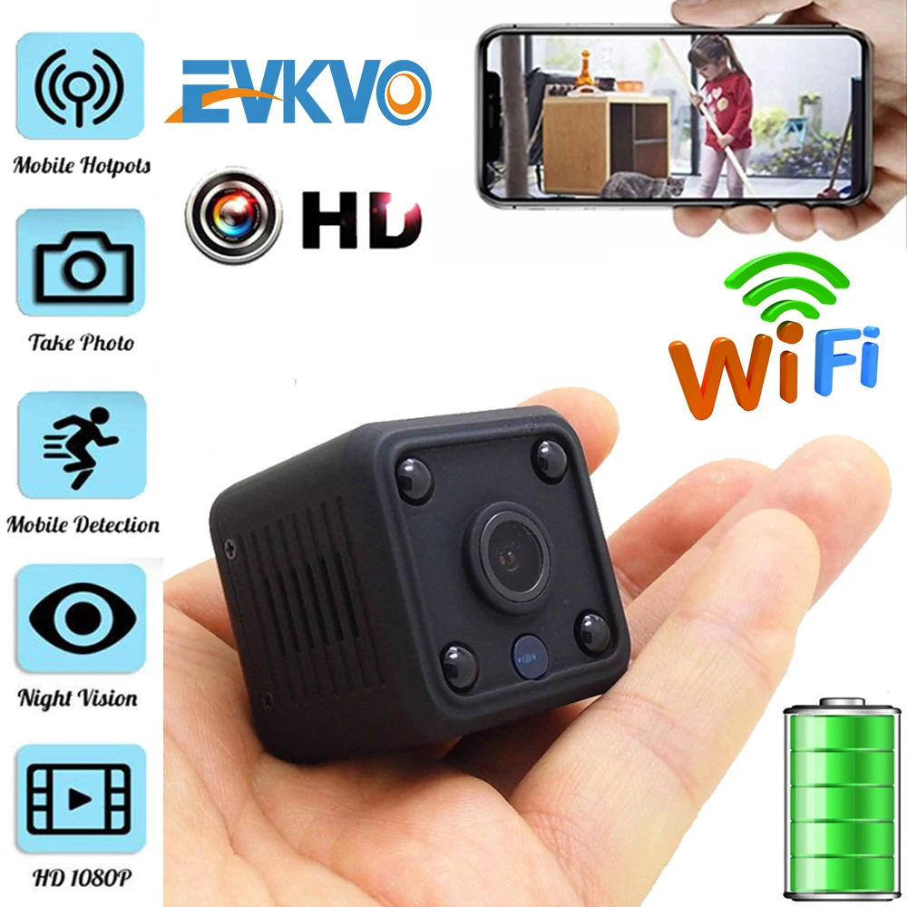 

Mini Camera HD Camcorder IP Camera 1080P Sensor Night Vision WIFI Camera Remote Monitor small Camera Wireless Surveillance Cam
