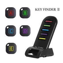 Avançado localizador de chaves sem fio pet tracker remoto chave localizador carteiras de telefone anti-lost 5 receptores e 1 doca dzgogo
