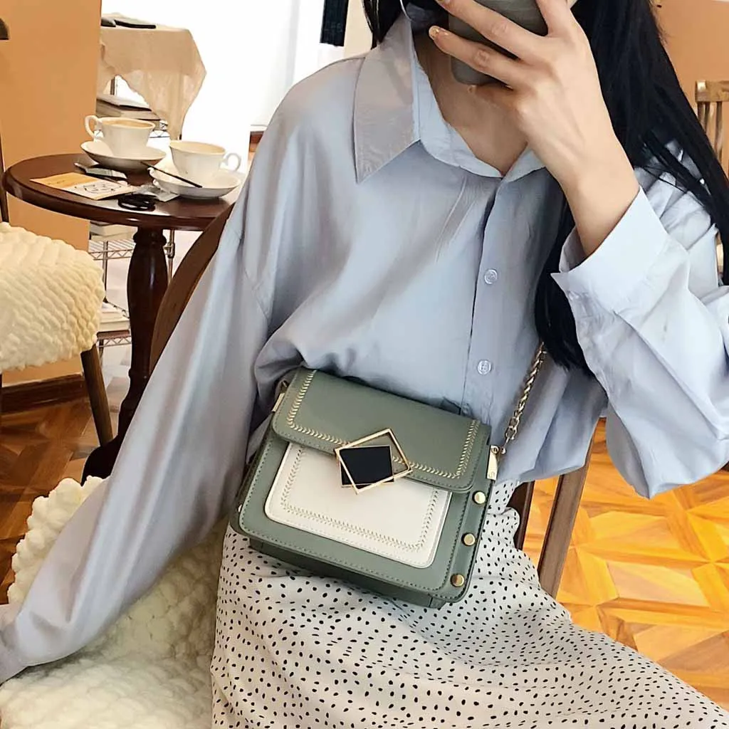 

Pu Leather Chain Handbag Crossbody Bags For Women 2019 Messenger Bag Small Shoulder Lock Special Design Female Travel Bags S2