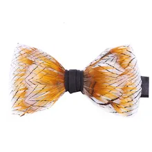 Галстук-бабочка ручной работы, унисекс, высокое качество, Натуральное перо, жемчуг, для ночного клуба, свадьбы, жениха, классический трендовый галстук-бабочка, подарки, разноцветные