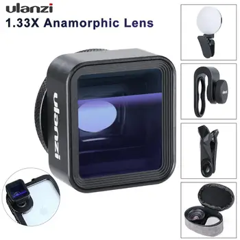 

Ulanzi Universal 1.33X Anamorphic Phone Lens for iPhone Xs Max X Huawei P20 Pro Mate Movie Shooting Film Making Phone Lens with