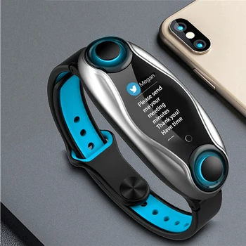 

LT04 Smart Horloge Met Draadloze Hoofdtelefoon Bluetooth 5.0 Bloeddruk Bt Gesprekken Smart Horloges Mannen Vrouwen Voorverkoop