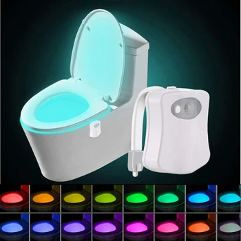 

Led toilet seat night light PIR motion sensor sensor night light sensor WC light 8 color replaceable lamp toilet backlight