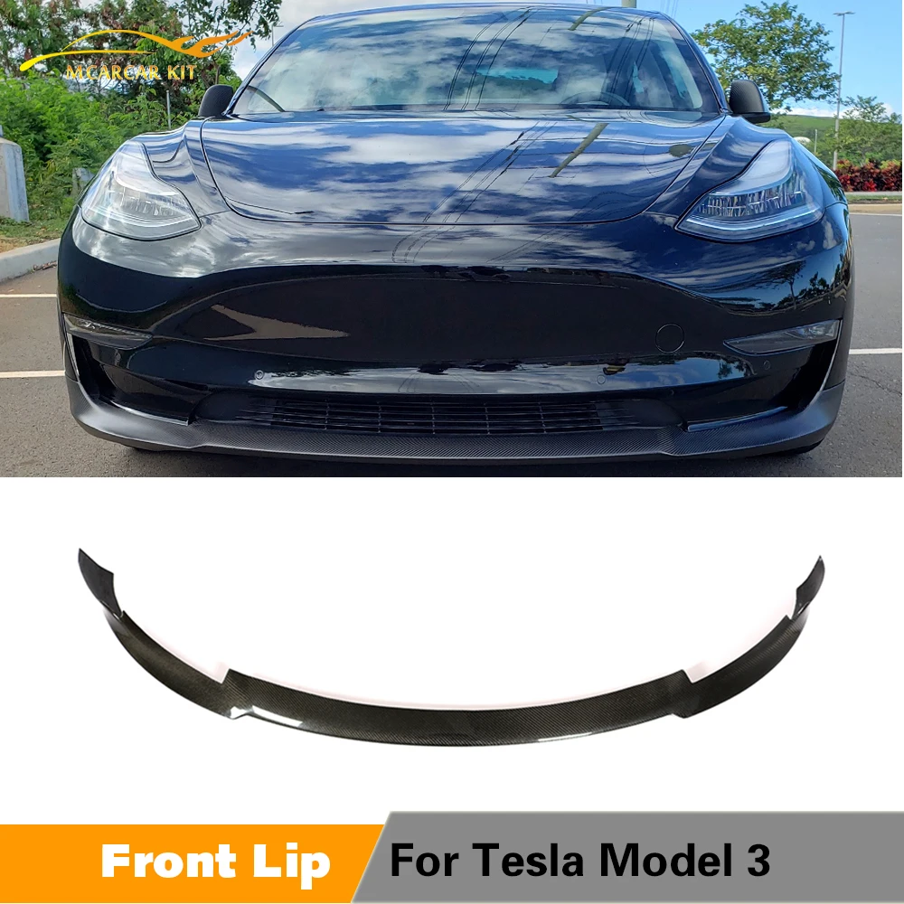 Передний бампер для седана Tesla Model 3 большой радиус действия 4-дверный из