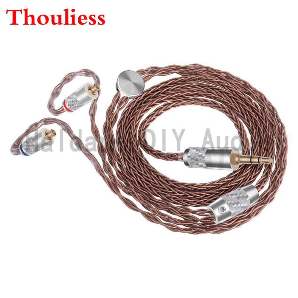 Thouliess HIFI 3 5/2 5/4 4 мм сбалансированный мягкий коричневый 1 2 м чистая медь MMCX
