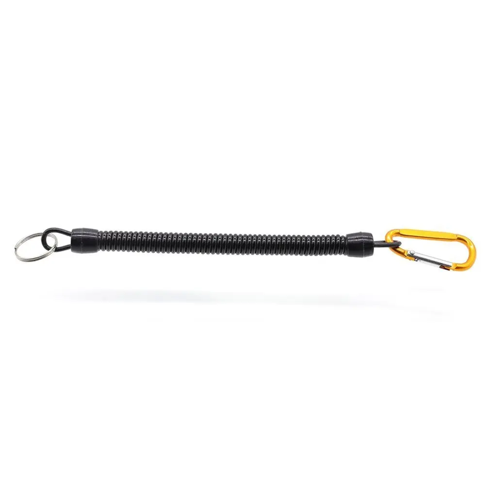 

Anti-Rust Waterproof Outdoor Fishing Spring Lanyard Cord Hook Secure Pliers Lip Grips Adjustable Tackle Tool High Elastic