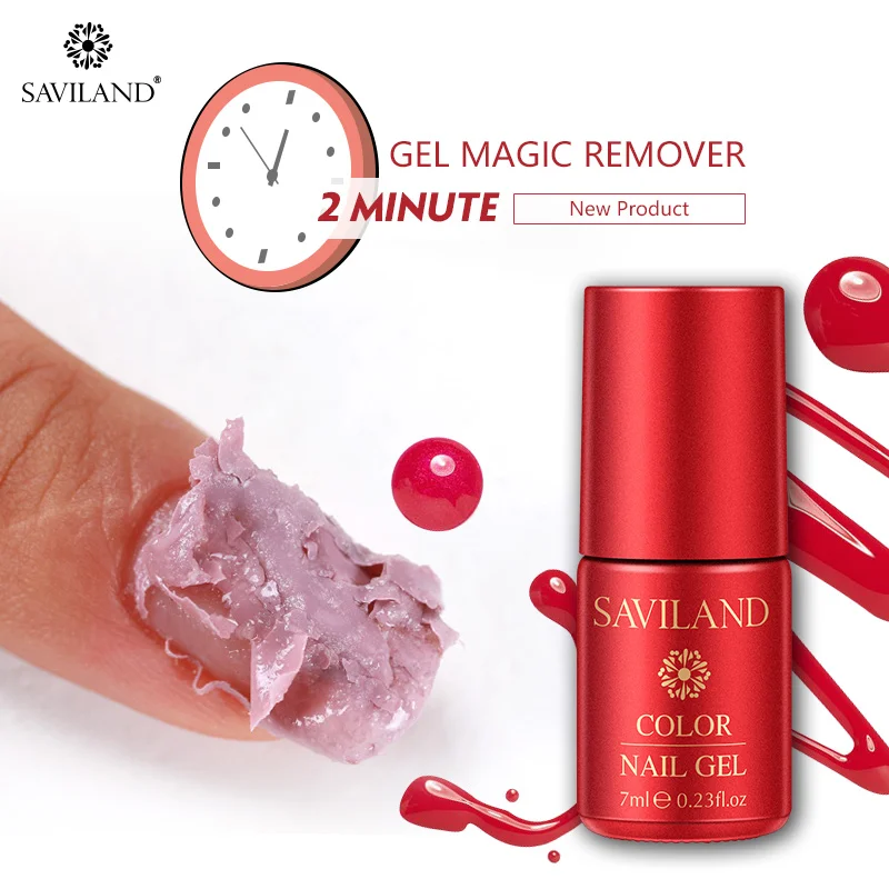 

SAVILAND Gel Remover 2 Minutes Burst Magic Remover Gel Varnish Soak Off Degreaser Nail Art Primer Lacquer UV LED Gel Nail Polish