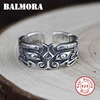 BALMORA Pure 925 Sterling Silver Stackable Ring For Men Mythical Creature Animal Ring Gluttonous Ring Open Ring Jewelry Gift ► Photo 1/6