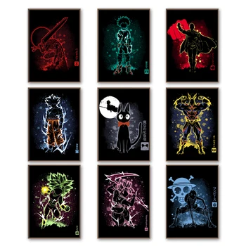 

Dragon Ball Super One Punch Man One Piece Attack On Titan All Might Anime Posters And Prints Wall Art Canvas Painting Home Decor