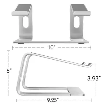 

Studyset Laptop Riser Stand Universal Detachable Portable Aluminum Alloy Notebook PC Desk Holder