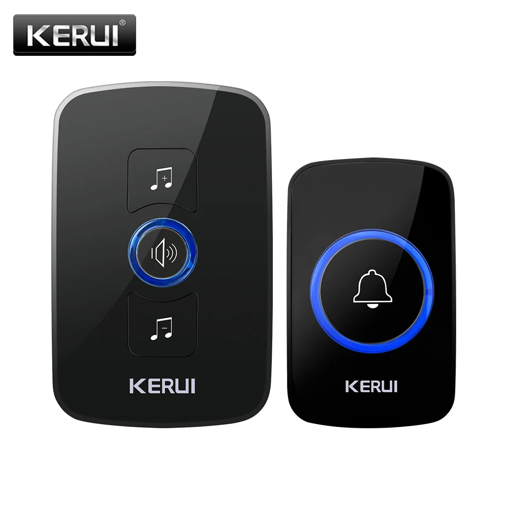 KERUI-timbre inalámbrico multifuncional M525, bienvenida a la seguridad del hogar, inteligente, alarma, luz LED, 32 canciones
