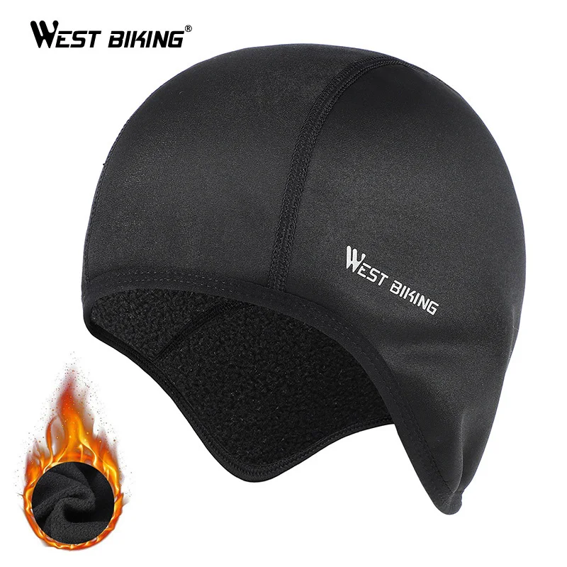 Высокое качество WEST BIKING, как для мужчин, так и для женщин, Велоспорт Кепки зимние Термальность ветрозащитная спортивная шапка Черный, серый цвет, ткань не скатывается