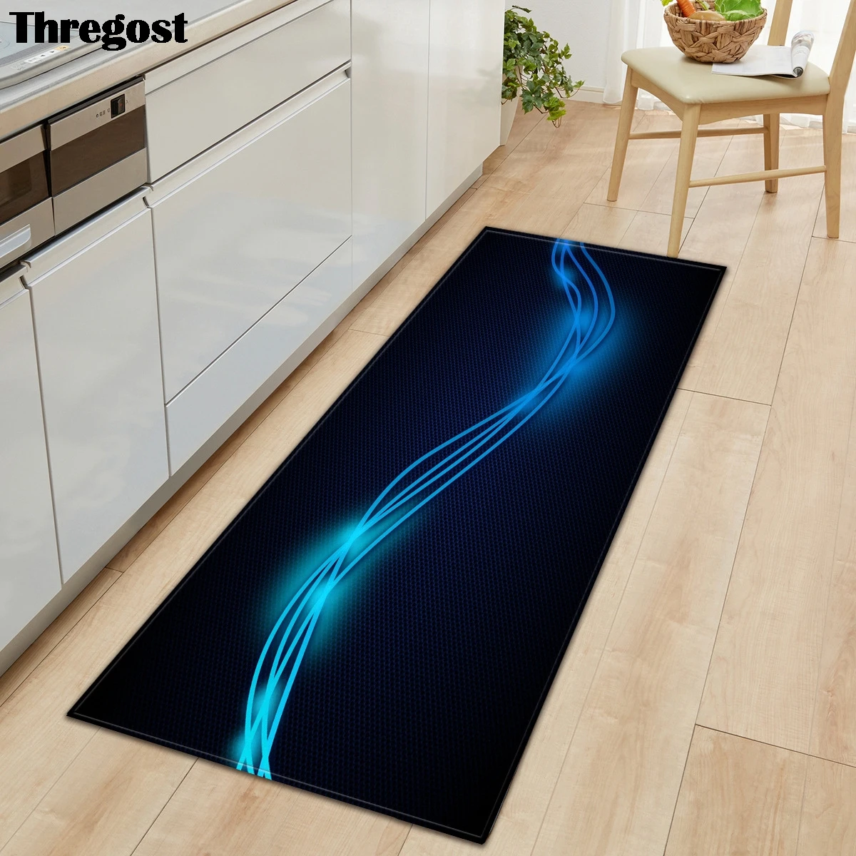 cheap Thregost Geometric Print Floor Mat Welcome Mats for Front Door Anti Slip Microfiber Kitchen Rugs Washable Doormat Outdoor