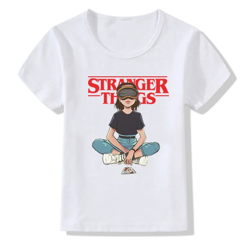 917n-bj-11-21-1 Футболка для мальчиков и девочек футболка с надписью «Stranger Things Will's» детские летние повседневные белые топы, Детские Забавные футболки, топы - Цвет: 917n-bj-11-21-1