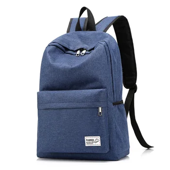

Hot Sale Casual Solid Color Material Oxford Man's Backpack Multi-functional Large-capacity Student Schoolbag Simple Bag