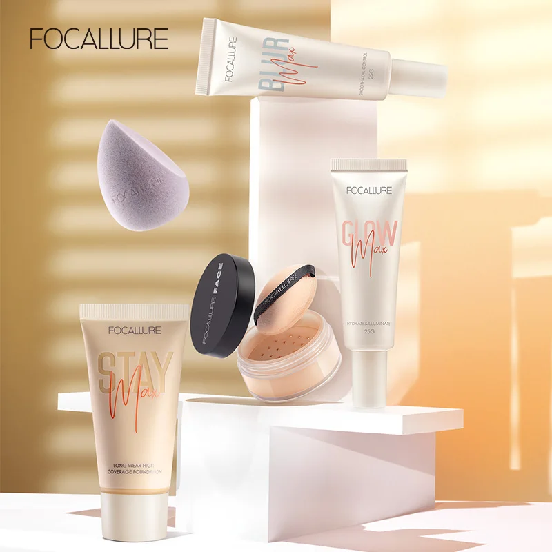 FOCALLURE 5 шт. набор для макияжа основа лица размытие пор масляный Праймер управление