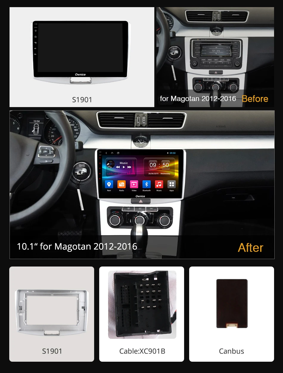 Ownice 8 ядерный Android 10 0 автомобильный радиоплеер GPS k3 k5 k6 для Volkswagen CC Magotan Passat b7 2012 2013