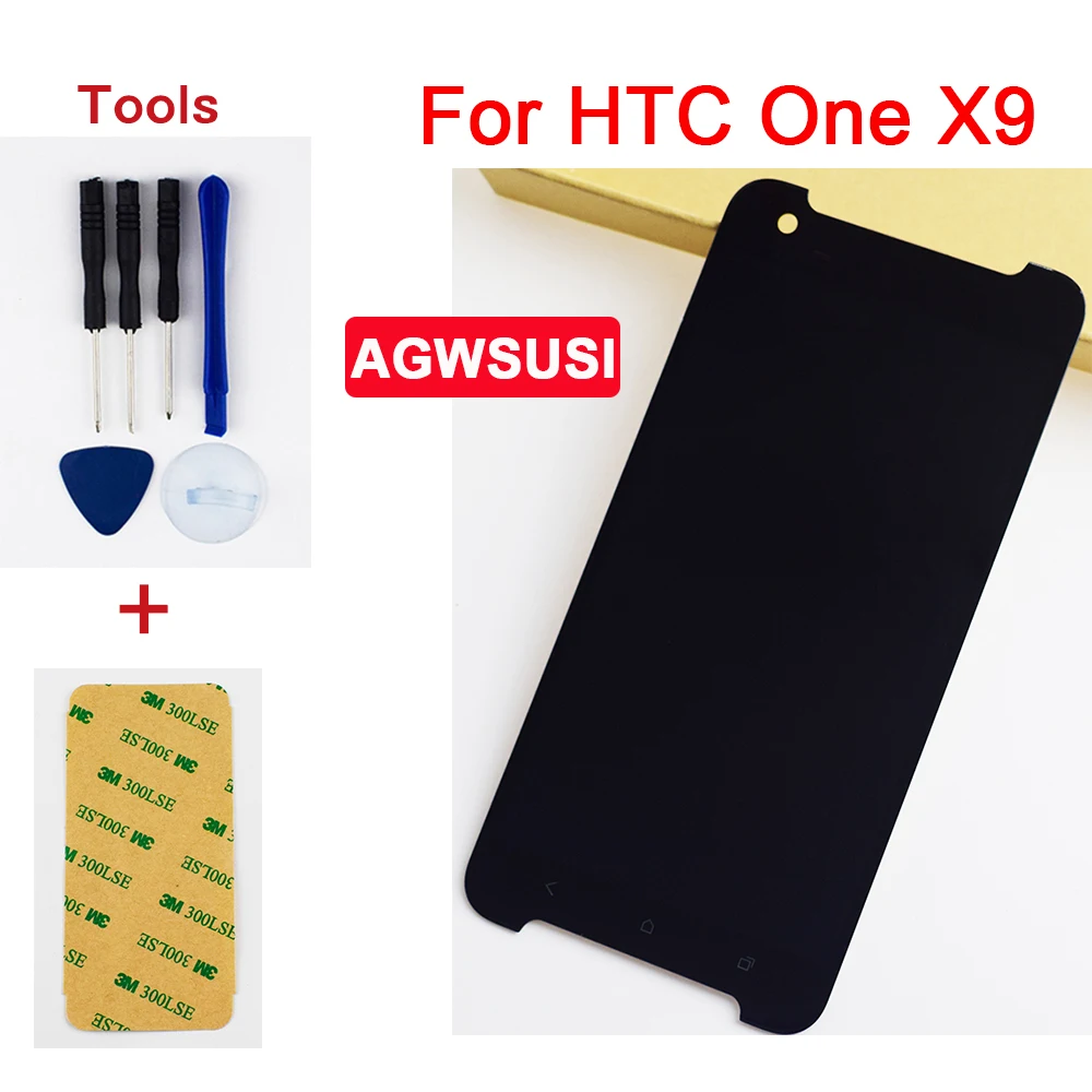 100% Протестировано для HTC One X9 полный сенсорный экран дигитайзер Датчик Стекло + ЖК