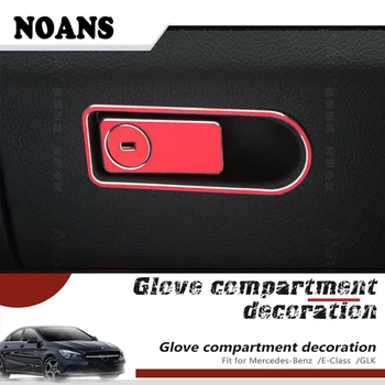 

NOANS Auto Car Styling Storage Box Button Stickers For Mercedes Benz Mercedes W204 W218 W211 X204 Benz C E GLK GLS Accessories