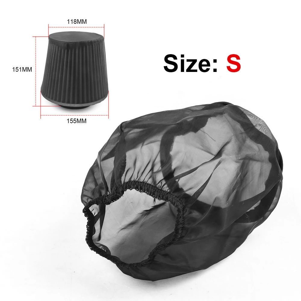 1 шт. Универсальный воздушный фильтр Защитная крышка Впускной многоразовый Черный Анти Пыль анти Масло Водонепроницаемый воздухозаборник фильтры чехлы
