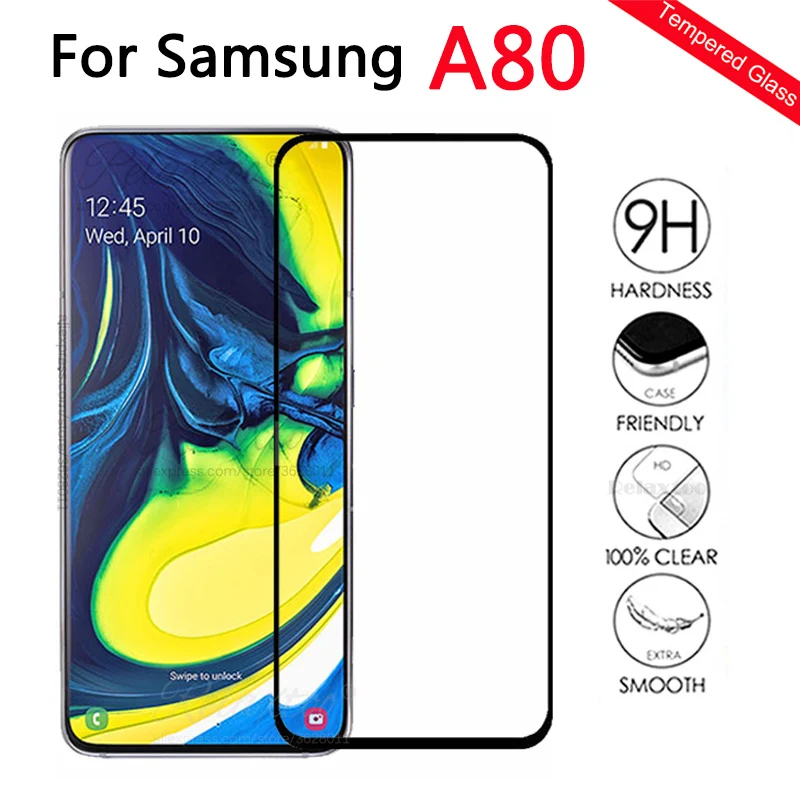 Защитное стекло для samsung A80 a805f на экран протектор Galaxy a 80 sm-A805F закаленное дисплей