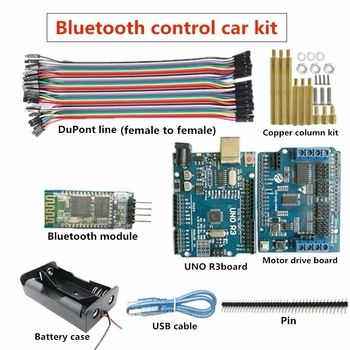 

Bluetooth Control Car Kit Robot / Robotic Arm / Tracked Tank Car Controller Universal Kit
