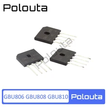 Polouta – redresseur de pont à prise directe, 10 pièces/lot, Gbu808 Gbu806 Gbu810 Dip4