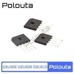 10 tabletes polouta gbu808 gbu806 gbu810 dianteiro plugue retificador ponte retificadora peças semicondutor