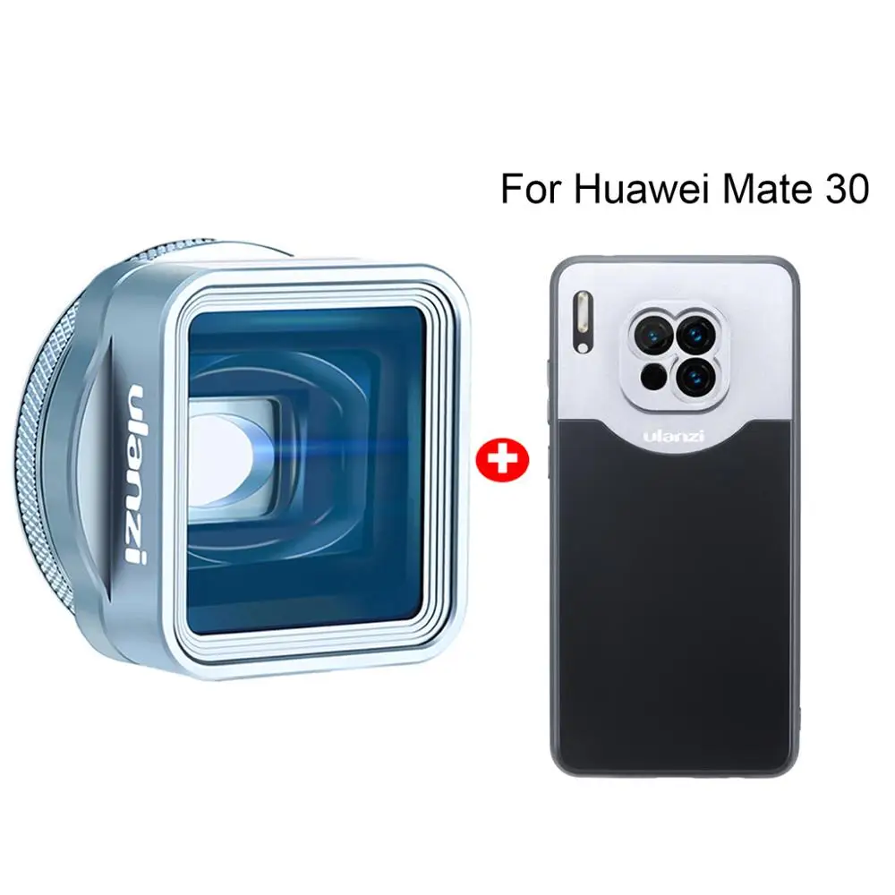 with mate 30 case Ulanzi анаморфный объектив 1.33XT широкоформатный фильм видеомейкер с 52 мм фильтр адаптер для iOS iPhone Android смартфонов - Цвет: with mate 30 case
