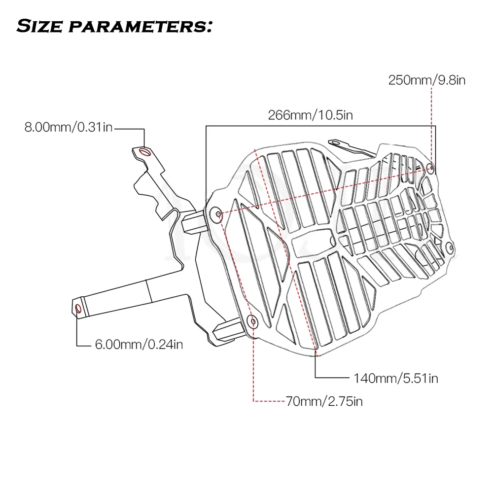 Защитная решетка из нержавеющей стали для BMW R1200GS R 1200 GS LC Adventure ADV радиатора