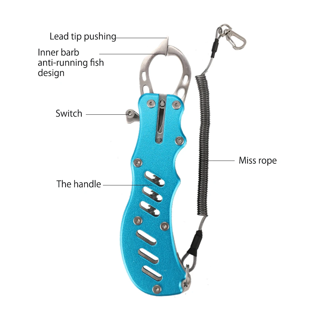 

Fishing Tool Portable Multifunctional Fishing Pliers Stainless Steel Fish Gripper Tackle Outdoor Portable