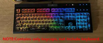 

best 104 Backlit Keycaps mechanical gaming keyboard for ASUS Corsair ROG K70 K65 K68 K95