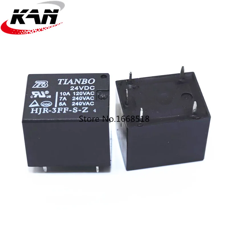Реле 10 шт. HJR-3FF-S-Z 5VDC 12VDC 24VDC DC5V DC12V DC24V 10A T73 - Габаритные размеры: 24V