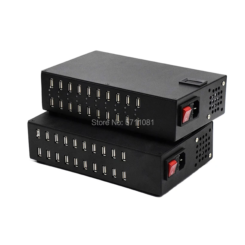 200W 20 Порты и разъёмы USB Зарядное устройство мульти зарядка через станция