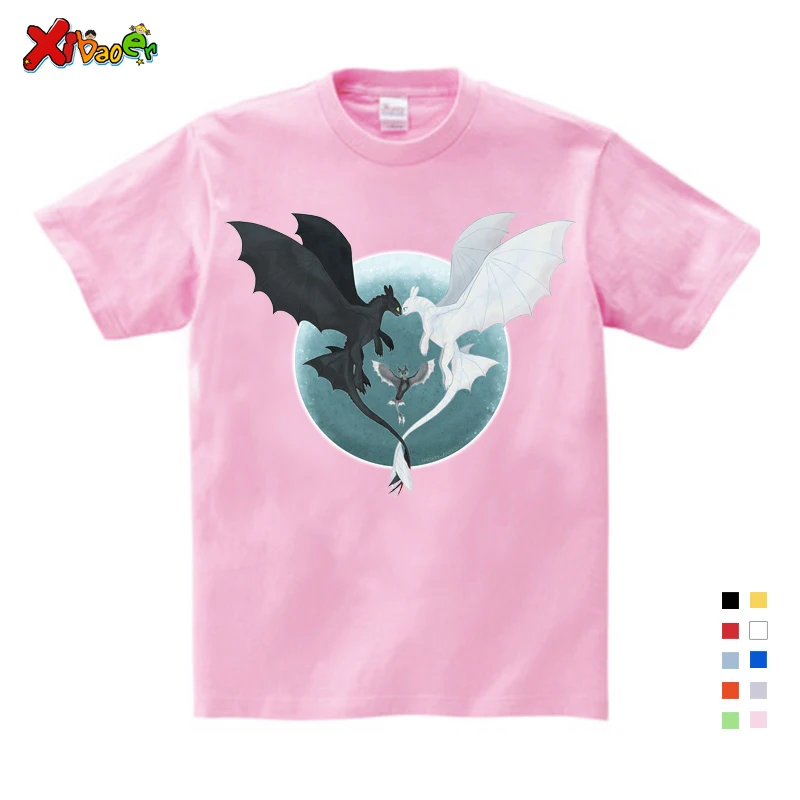 Kids T-shirt Толстовки с капюшоном и Свитшоты детские толстовки с капюшоном и свитшоты «Как приручить дракона 3» Спортивная одежда повседневная одежда детская футболка - Цвет: Kids T-shirt