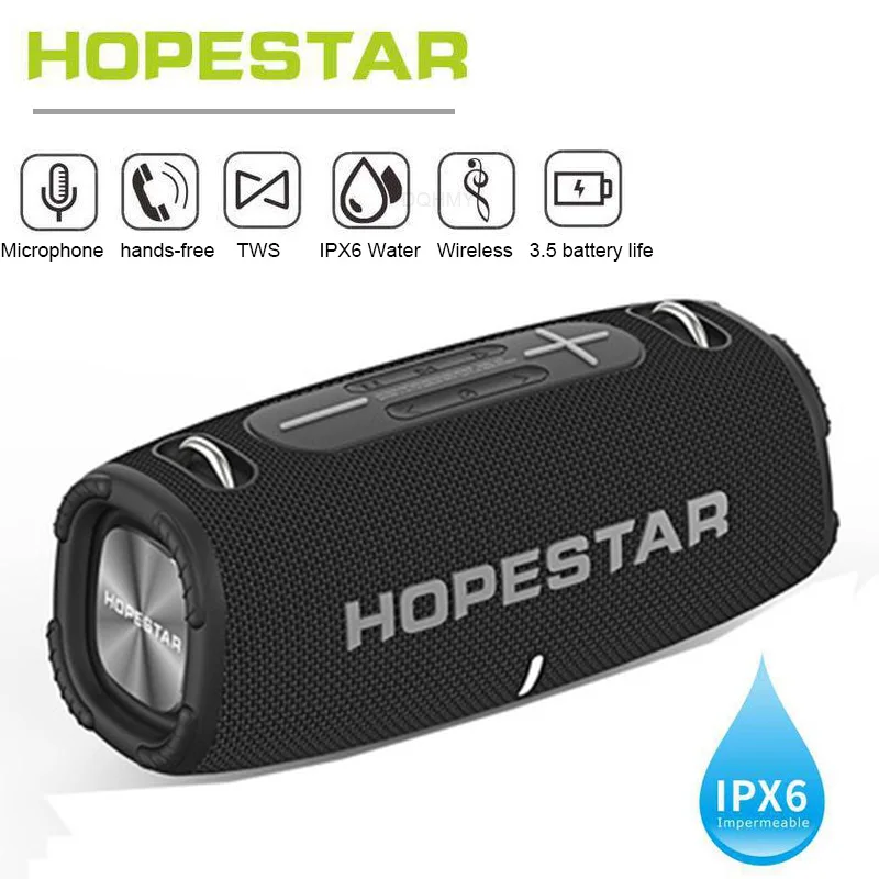 Мощные портативные беспроводные колонки HOPESTAR H50 большая музыкальная шкатулка