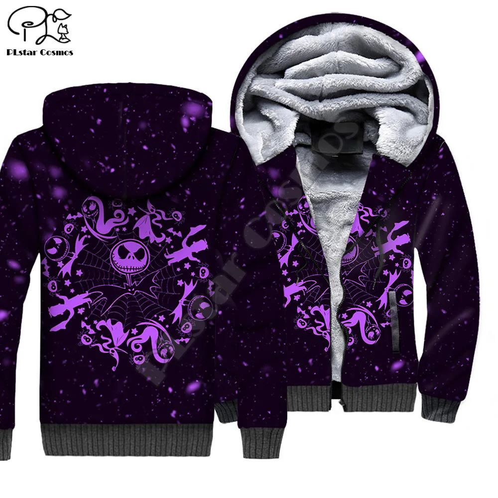 

PLstar Cosmos The Nightmare Before Christmas Jack Skellingtong Autumm Funny 3Dprint Men/Women Warm Coat Fleece Jacket Hoodies A2