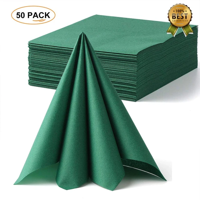 Sage Green Paper Cocktail Napkins Disposable 3 Ply Beverage Embossed  Wedding Soft for Birthday Dinner Party Bridal Shower - AliExpress