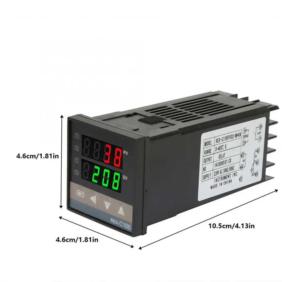 REX C100FK02 M * Цифровой ПИД регулятор температуры релейный выход термостата 0 400